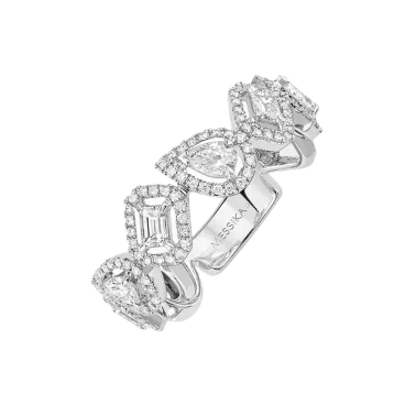 Alliance Messika My Twin en or blanc et diamants