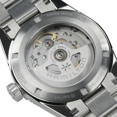 Hamilton Khaki Field Expedition automatic watch black dial steel bracelet 37 mm