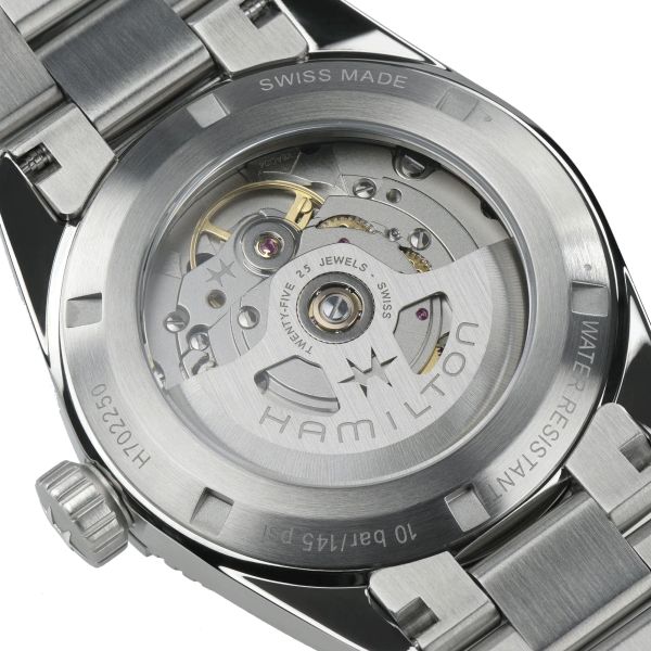 Hamilton Khaki Field Expedition automatic watch black dial steel bracelet 37 mm