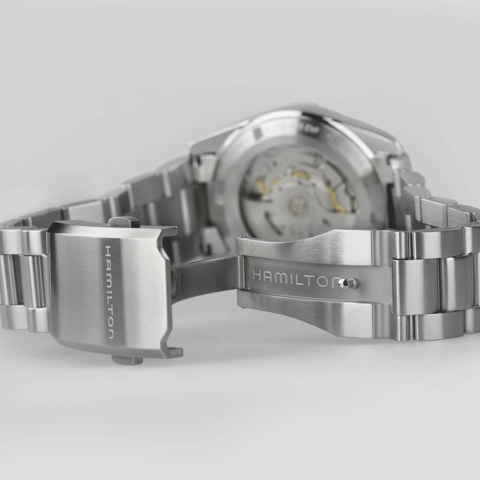 Hamilton Khaki Field Expedition automatic watch black dial steel bracelet 37 mm