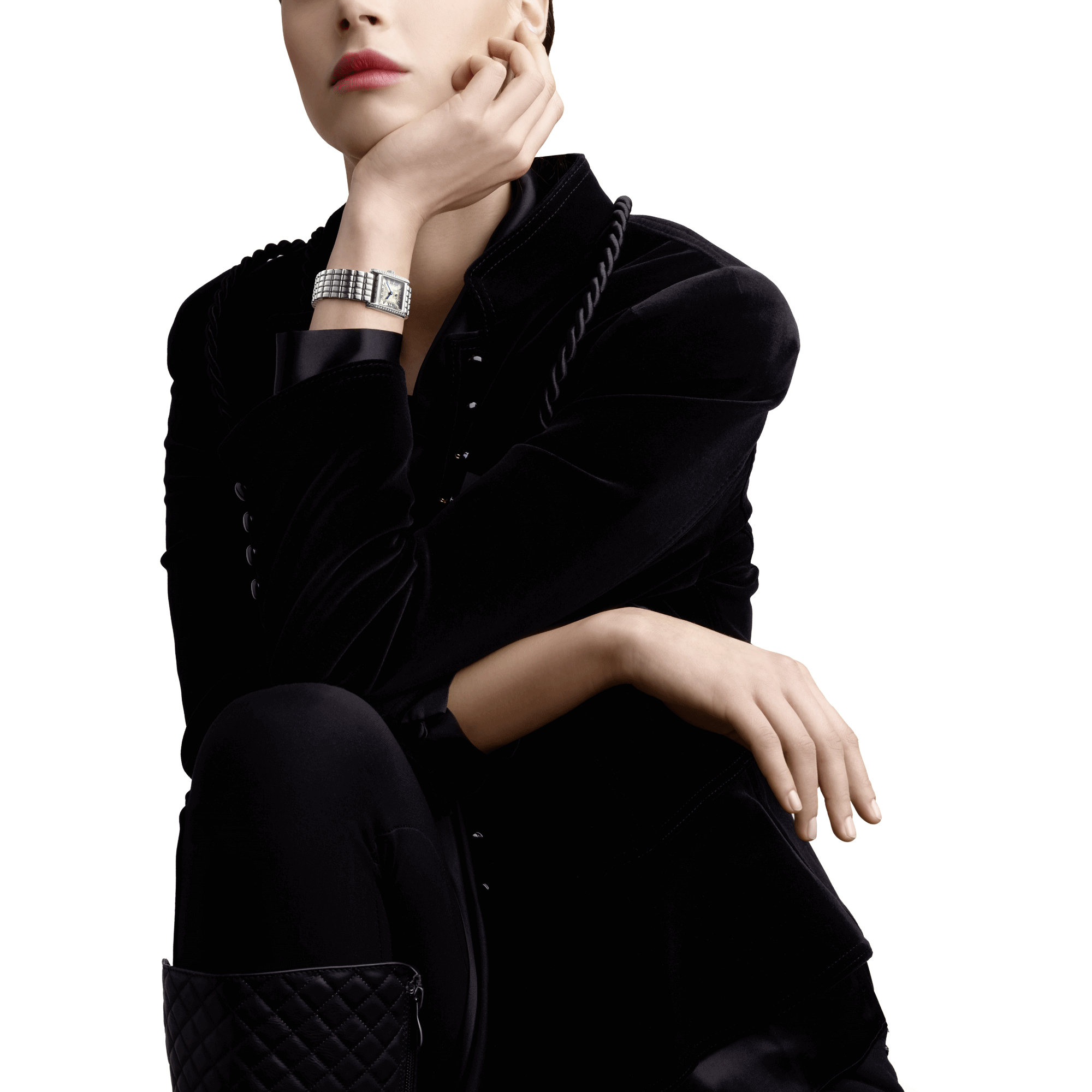 Longines Mini DolceVita Diamonds quartz watch silver flinqué dial stainless steel bracelet 21.5 x 29 mm L5.200.0.71.6