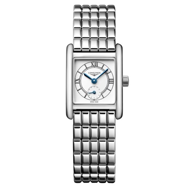 Longines Mini DolceVita quartz watch silver dial stainless steel bracelet 21,5 x 29 mm L5.200.4.75.6