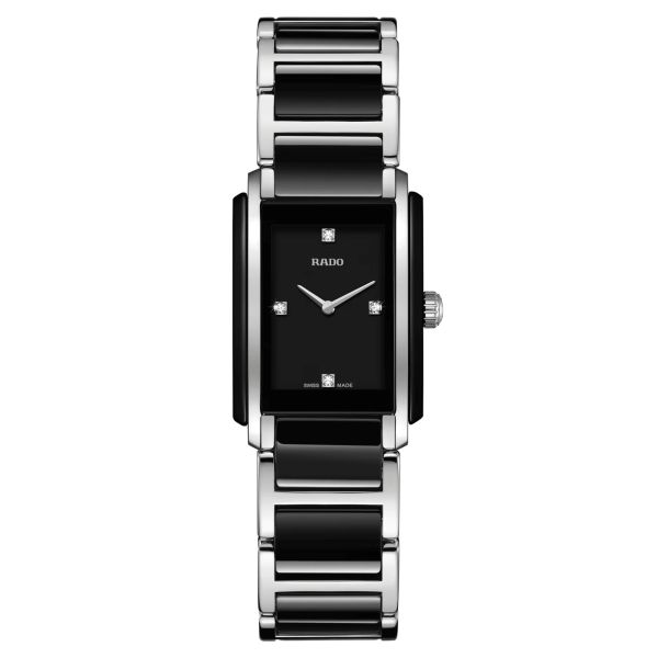 Montre Rado Integral quartz cadran noir bracelet céramique noire R20613712
