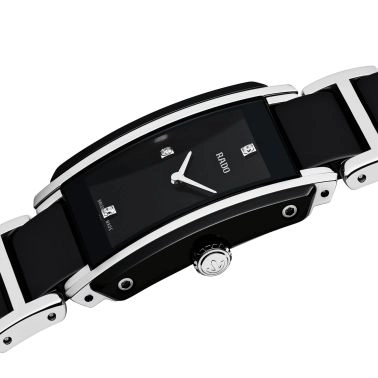 Montre Rado Integral quartz cadran noir bracelet céramique noire R20613712