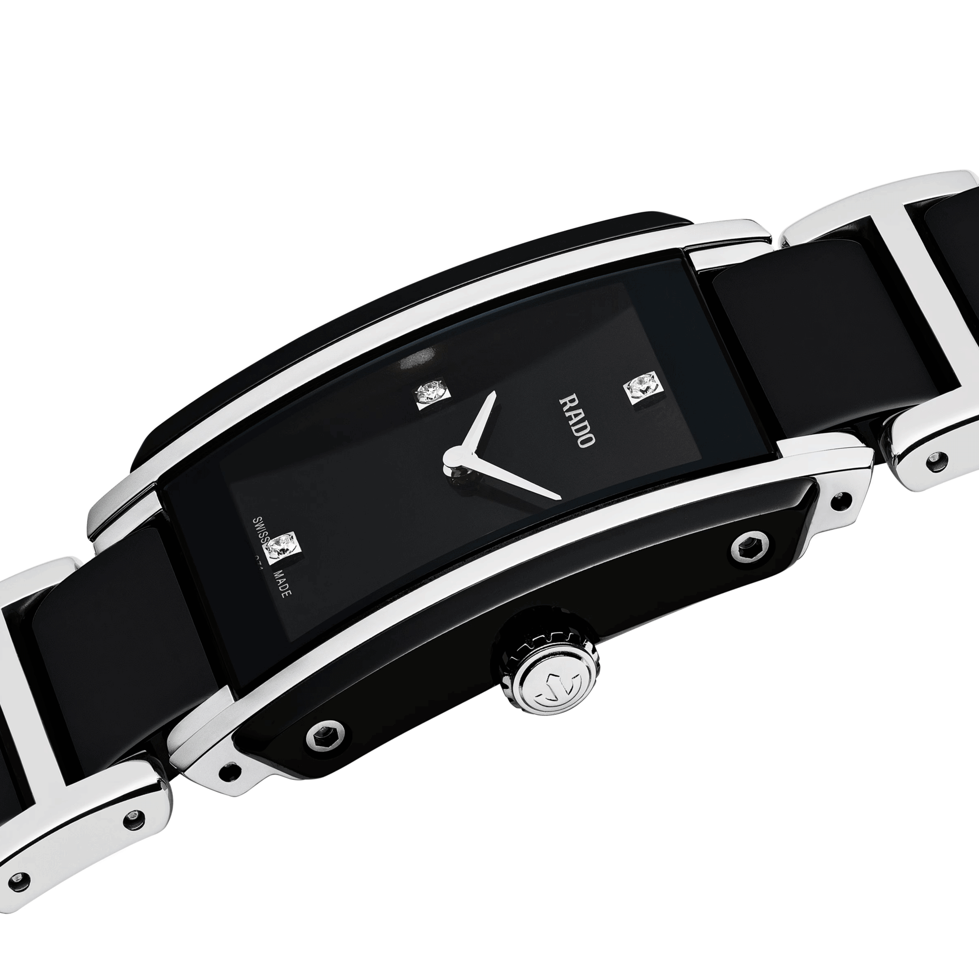 Montre Rado Integral quartz cadran noir bracelet céramique noire R20613712