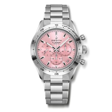 Montre Zenith Chronomaster Sport Pink automatique cadran rose bracelet acier 41 mm