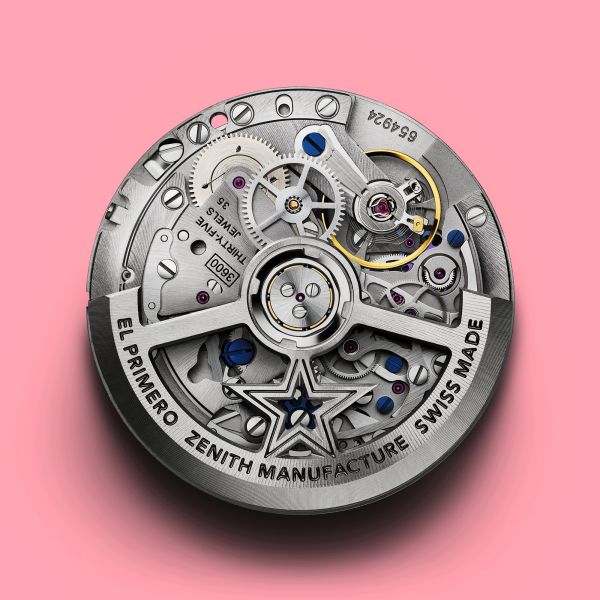 Montre Zenith Chronomaster Sport Pink automatique cadran rose bracelet acier 41 mm