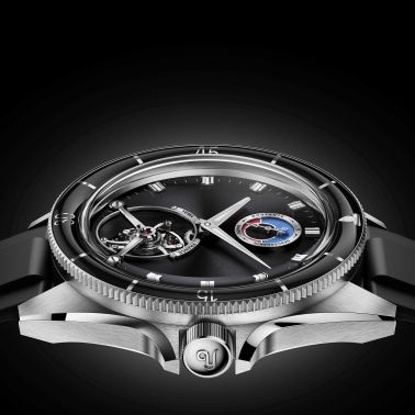 Montre Yema Yachtingraf Tourbillon Mareographe Acier 75ème anniversaire 42,5 mm 37.33.66.SN.U6