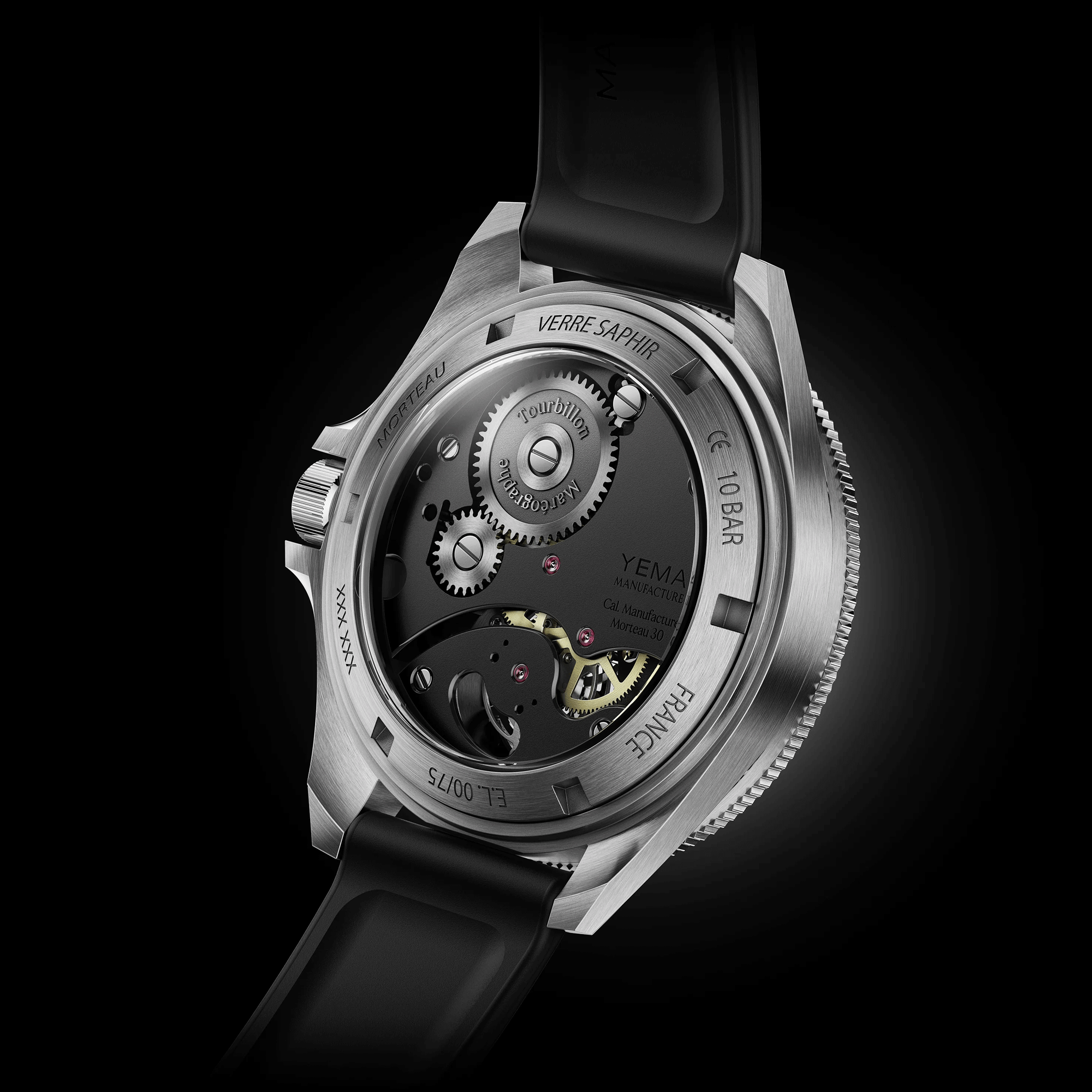 Montre Yema Yachtingraf Tourbillon Mareographe Acier 75ème anniversaire 42,5 mm 37.33.66.SN.U6
