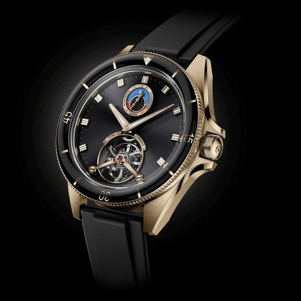 Montre Yema Yachtingraf Tourbillon Mareographe Bronze 75ème anniversaire 42,5 mm 37.33.66.ZN.U6