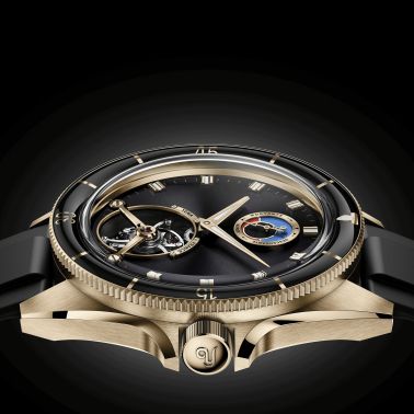 Montre Yema Yachtingraf Tourbillon Mareographe Bronze 75ème anniversaire 42,5 mm 37.33.66.ZN.U6