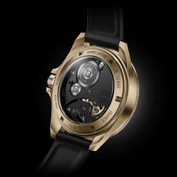 Montre Yema Yachtingraf Tourbillon Mareographe Bronze 75ème anniversaire 42,5 mm 37.33.66.ZN.U6