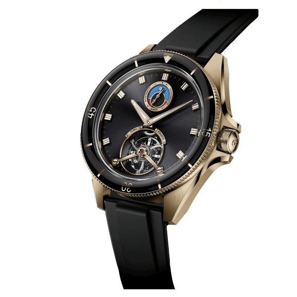 Montre Yema Yachtingraf Tourbillon Mareographe Bronze 75ème anniversaire 42,5 mm 37.33.66.ZN.U6