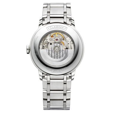 Montre Baume et Mercier Classima automatique cadran blanc bracelet acier 40 mm 10374