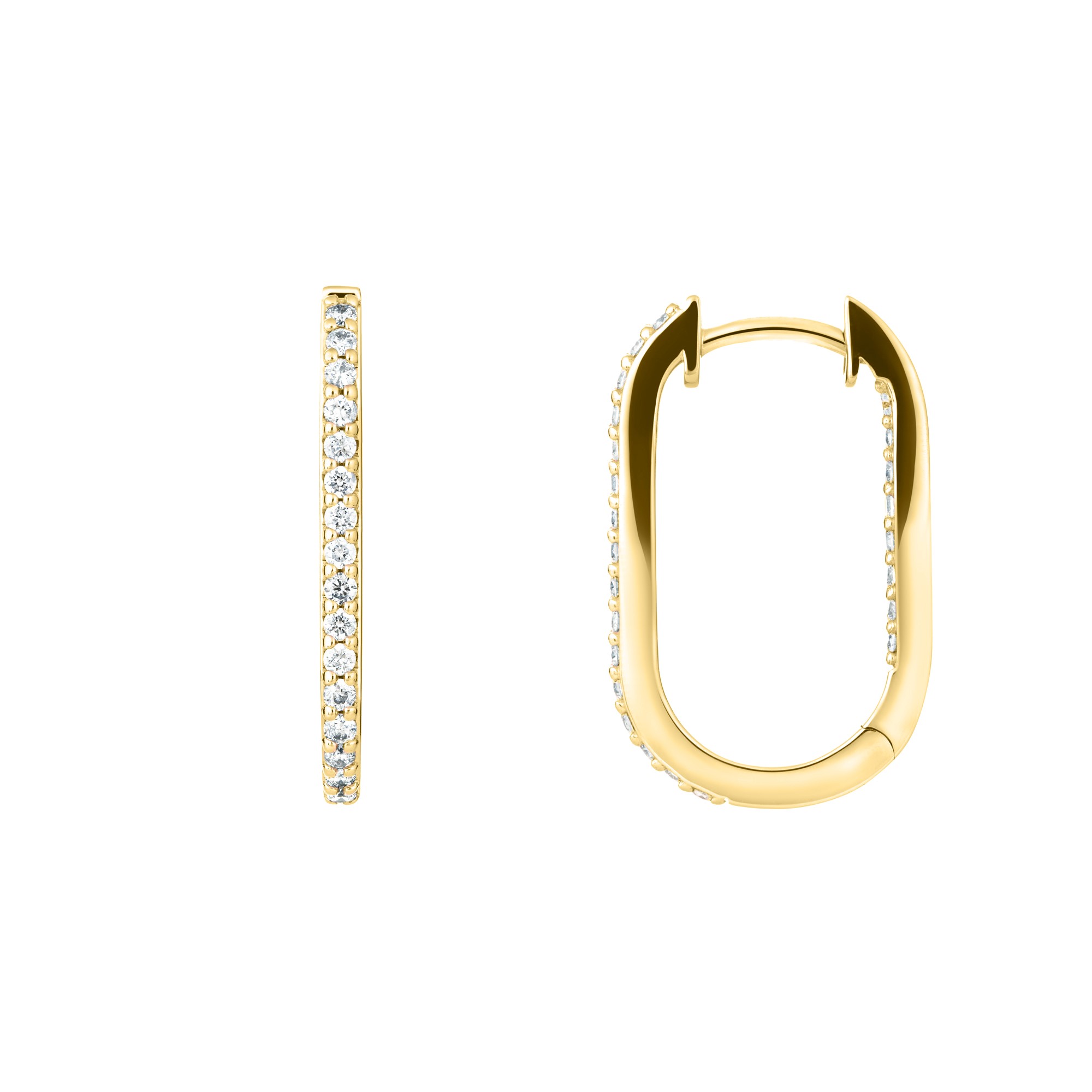 Créoles So Shocking Origine Grand model in yellow gold and diamonds