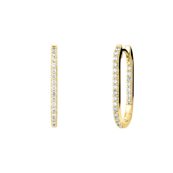 Créoles So Shocking Origine Grand model in yellow gold and diamonds