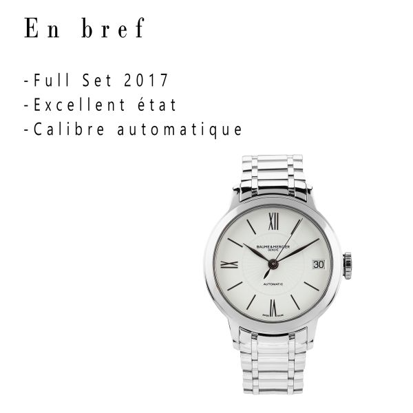 Montre Baume & Mercier Classima quartz 31 mm Full Set 2017