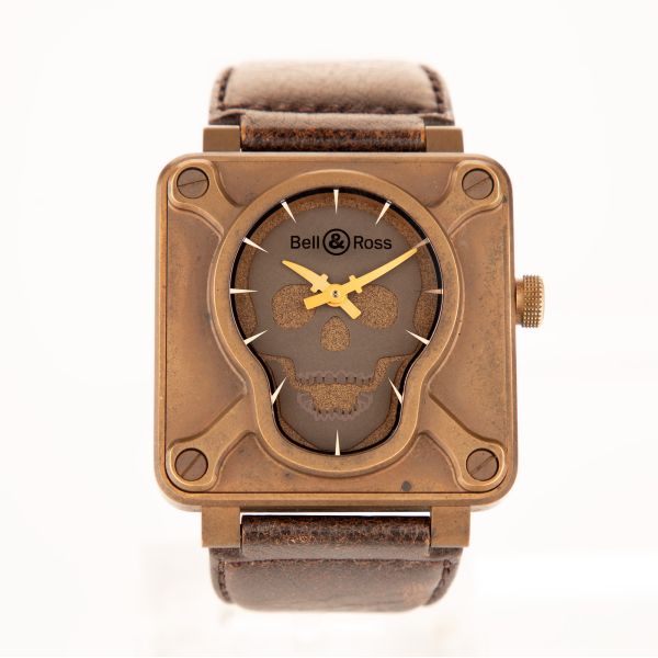 Montre Bell & Ross BR 01 Skull Bronze automatique 46 mm Full Set 2015