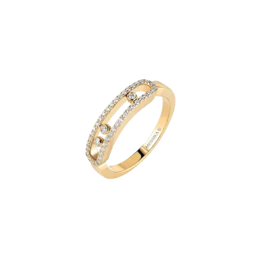 Bague Messika Baby Move Pavée en or jaune et diamants - Soldat_PL