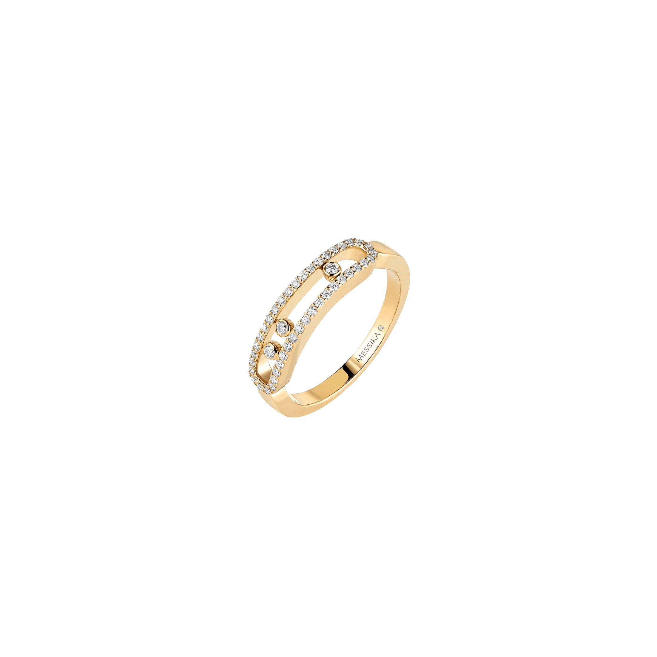 Bague Messika Baby Move Pavé or jaune et diamants 4683J Lepage