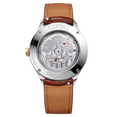 Baume et Mercier Clifton Baumatic COSC automatic watch chocolate dial brown leather strap 40 mm