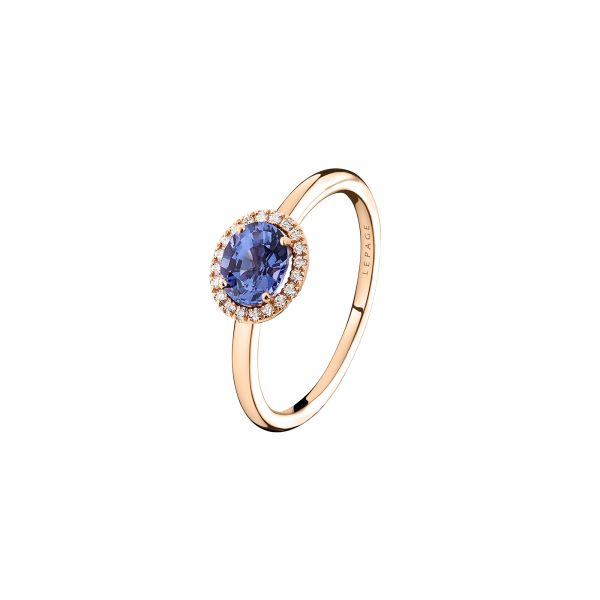Lepage Eleanor ring in rose gold, spinel and diamonds