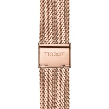 Montre Tissot T-Classic pr 100 Sport Chic Lady Chronograph quartz PVD or rose cadran nacre bracelet mesh acier 36 mm T101.917.33