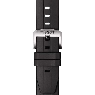 Montre Tissot T-Sport Seastar 1000 Powermatic 80 cadran bleu bracelet caoutchouc noir 43 mm T120.407.17.041.00