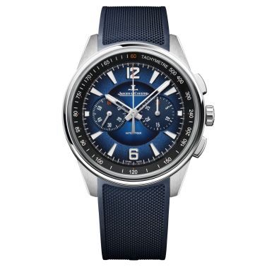 Jaeger-LeCoultre Polaris Chronograph automatic watch blue dial steel bracelet 42 mm Q9028181