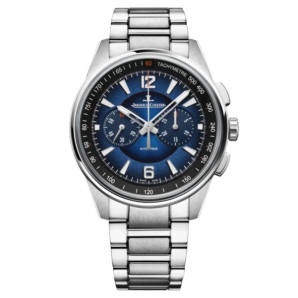Jaeger-LeCoultre Polaris Chronograph automatic watch blue dial steel bracelet 42 mm Q9028181