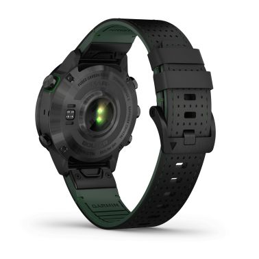 Garmin Marq Gen 2 Golfer Carbon Edition sapphire carbon and titanium watch black leather strap 46 mm