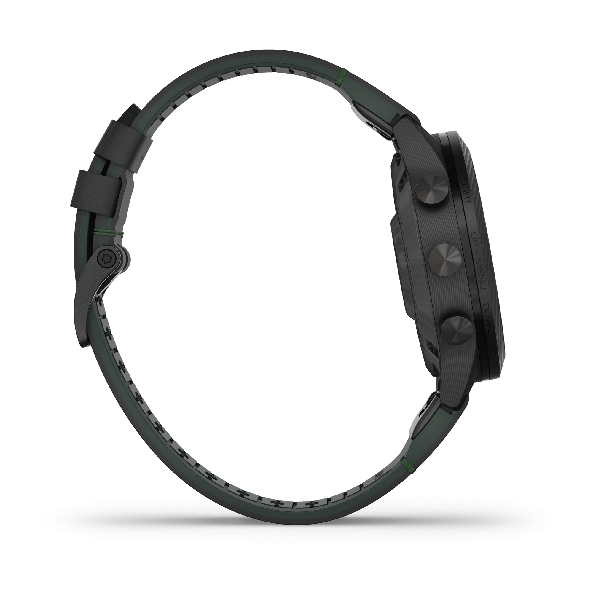 Garmin Marq Gen 2 Golfer Carbon Edition sapphire carbon and titanium watch black leather strap 46 mm