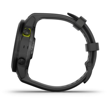 Garmin Marq Gen 2 Athlete Carbon Edition sapphire carbon and titanium watch with black rubber strap 46 mm