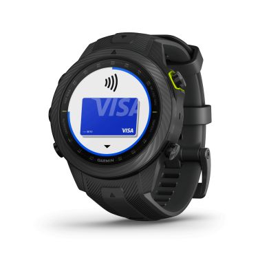 Garmin Marq Gen 2 Athlete Carbon Edition sapphire carbon and titanium watch with black rubber strap 46 mm