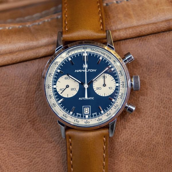 Hamilton intra hotsell matic chrono blue
