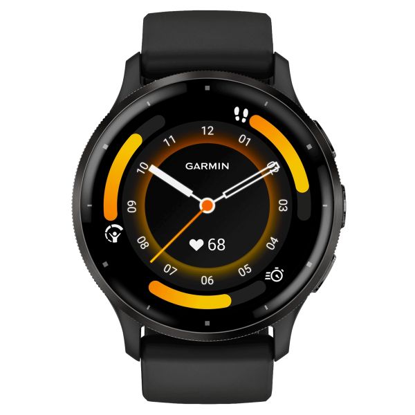 Garmin Venu 3 Gray black silicone strap 45 mm