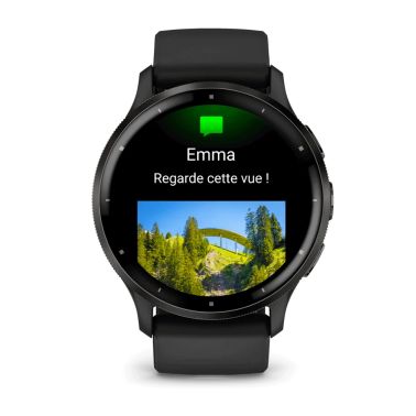 Garmin Venu 3 Gray black silicone strap 45 mm