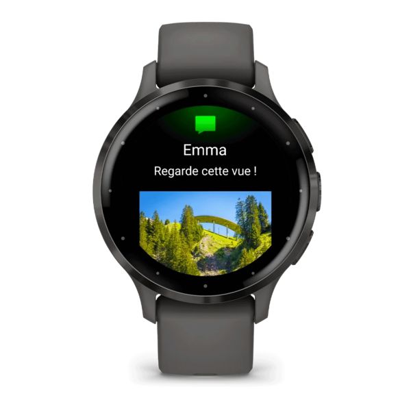 Garmin Venu 3S Gray dark gray silicone strap 41 mm