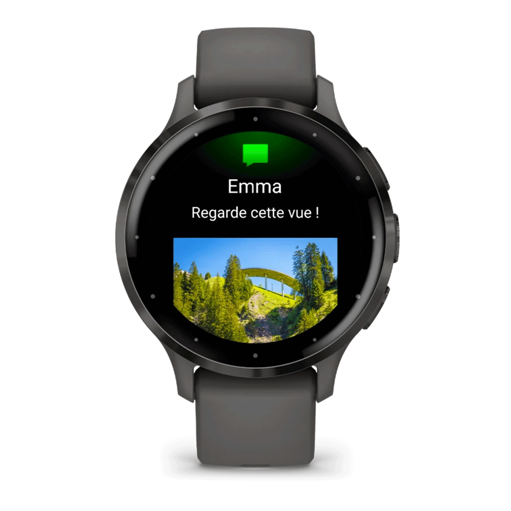 Garmin Venu 3S Gray dark gray silicone strap 41 mm