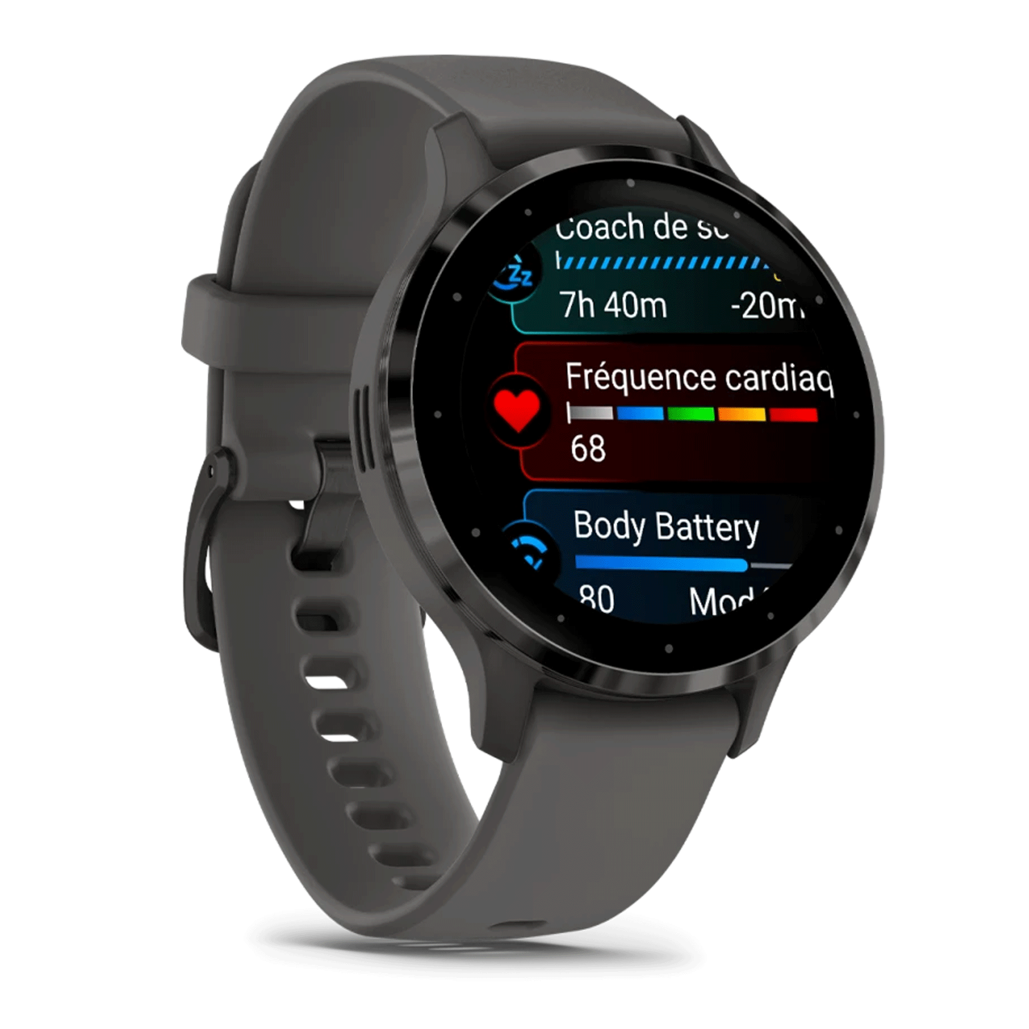 Garmin Venu 3S Gray dark gray silicone strap 41 mm