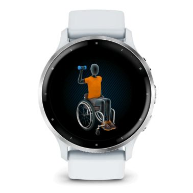 Garmin Venu 3 Silver white silicone strap 45 mm