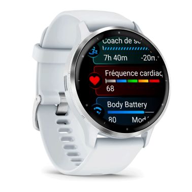 Garmin Venu 3 Silver white silicone strap 45 mm