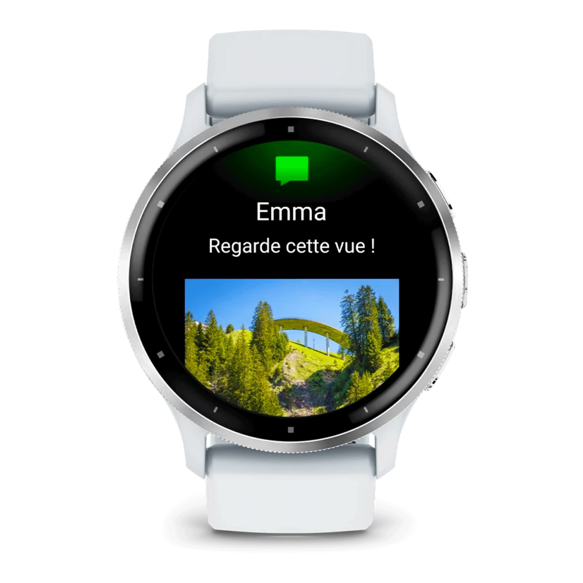 Garmin Venu 3 Silver white silicone strap 45 mm