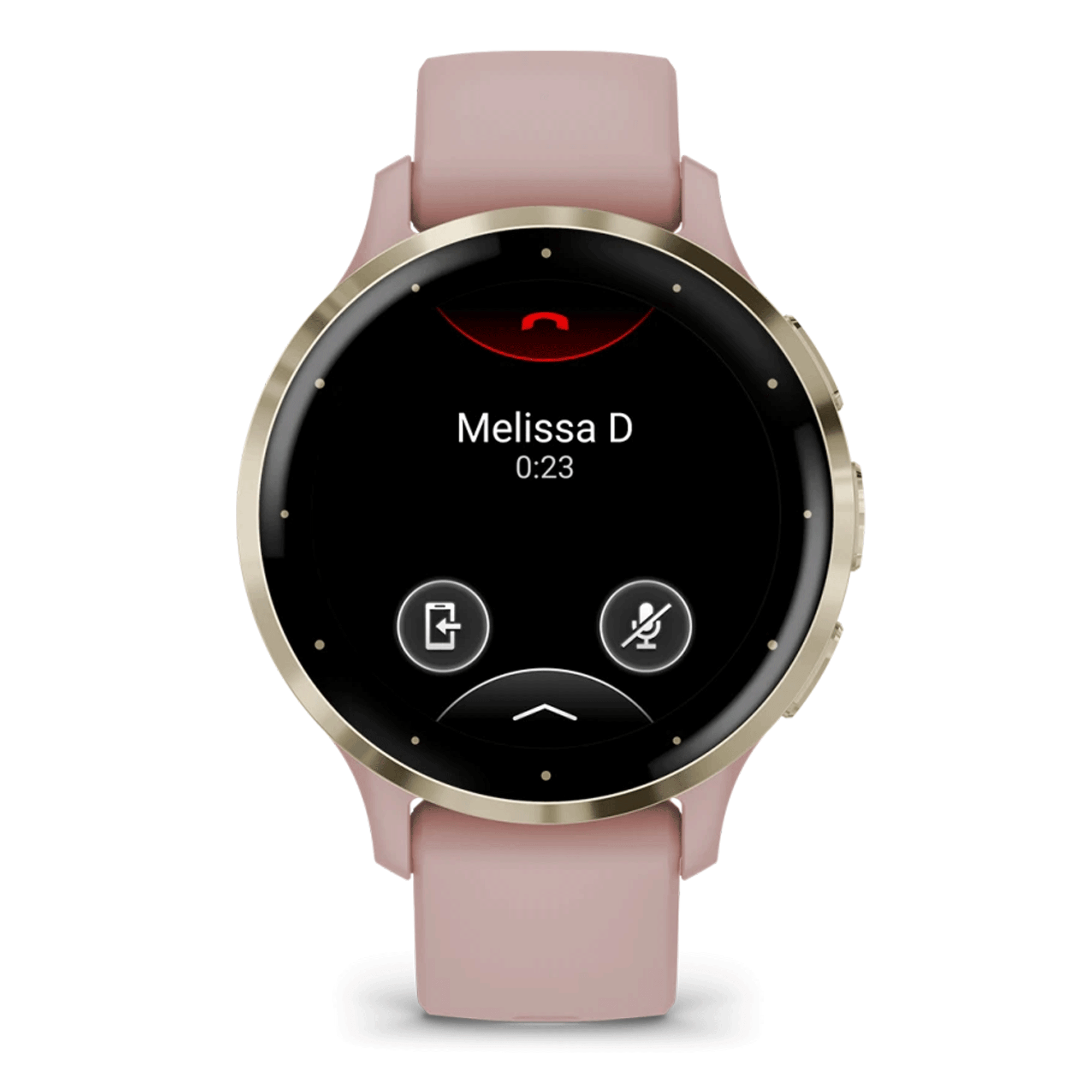 Garmin Venu 3S Soft Gold pink silicone strap 41 mm