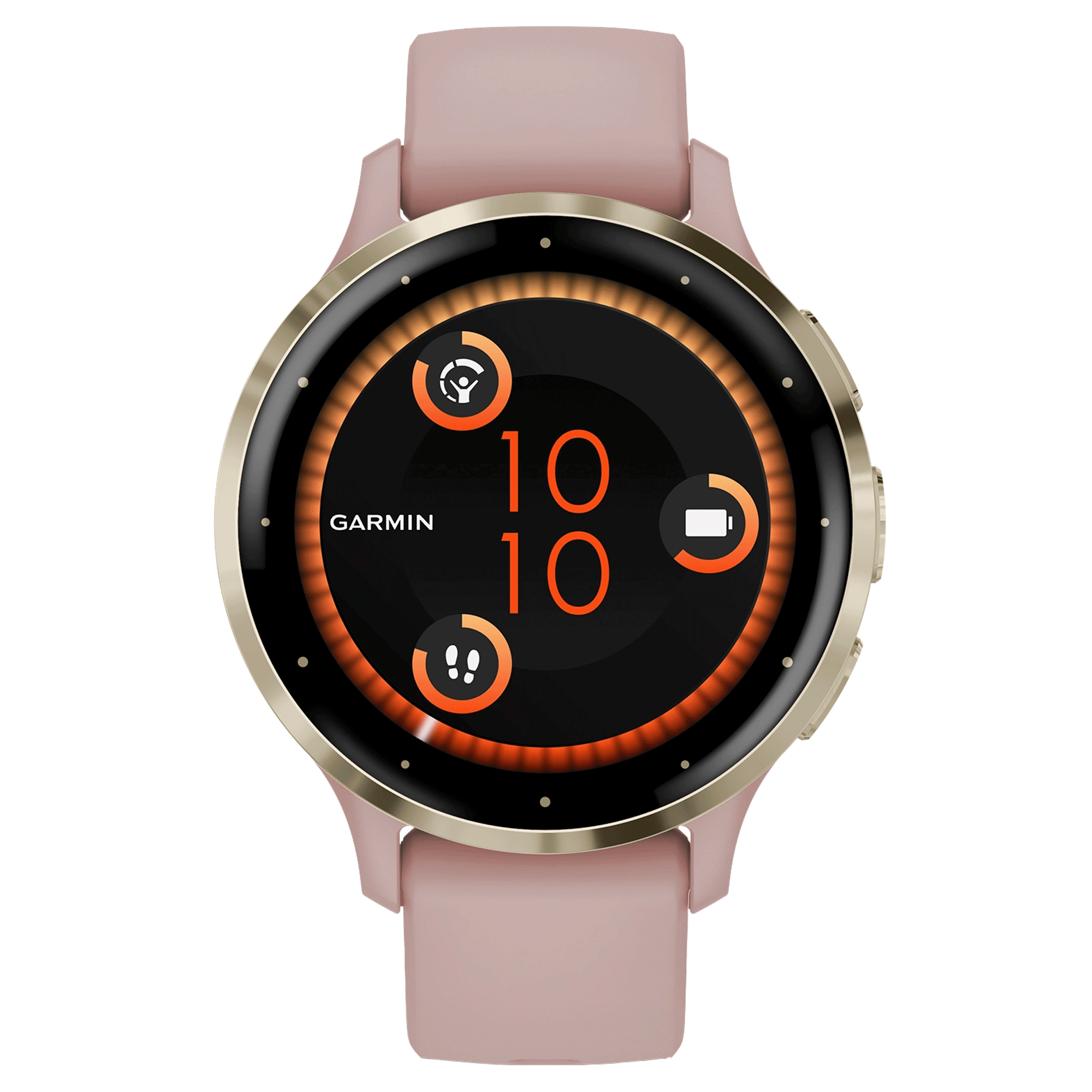 Pour Garmin Vivoactive 3 Bracelet de montre en silicone bicolore à carreaux  20 mm (rose +