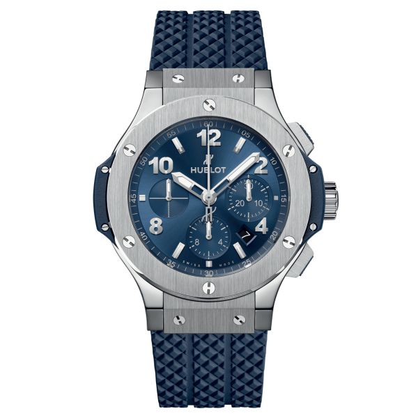 Hublot Big Bang Original automatic watch blue dial blue rubber strap 44 mm