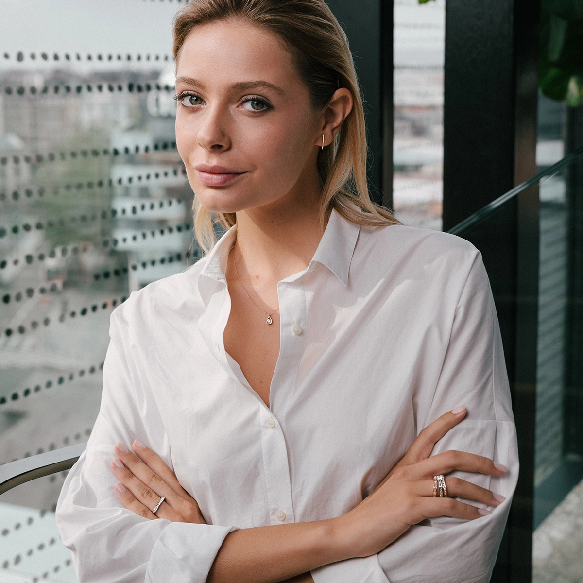 Collier Lepage Clyde en or blanc et diamant