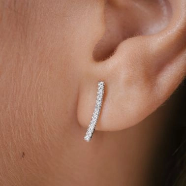 Lepage Audacieuse earrings in white gold and diamonds