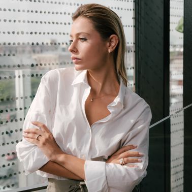 Boucles d'oreilles Lepage Audacieuse en or rose et diamants