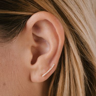 Lepage Audacieuse earrings in rose gold and diamonds